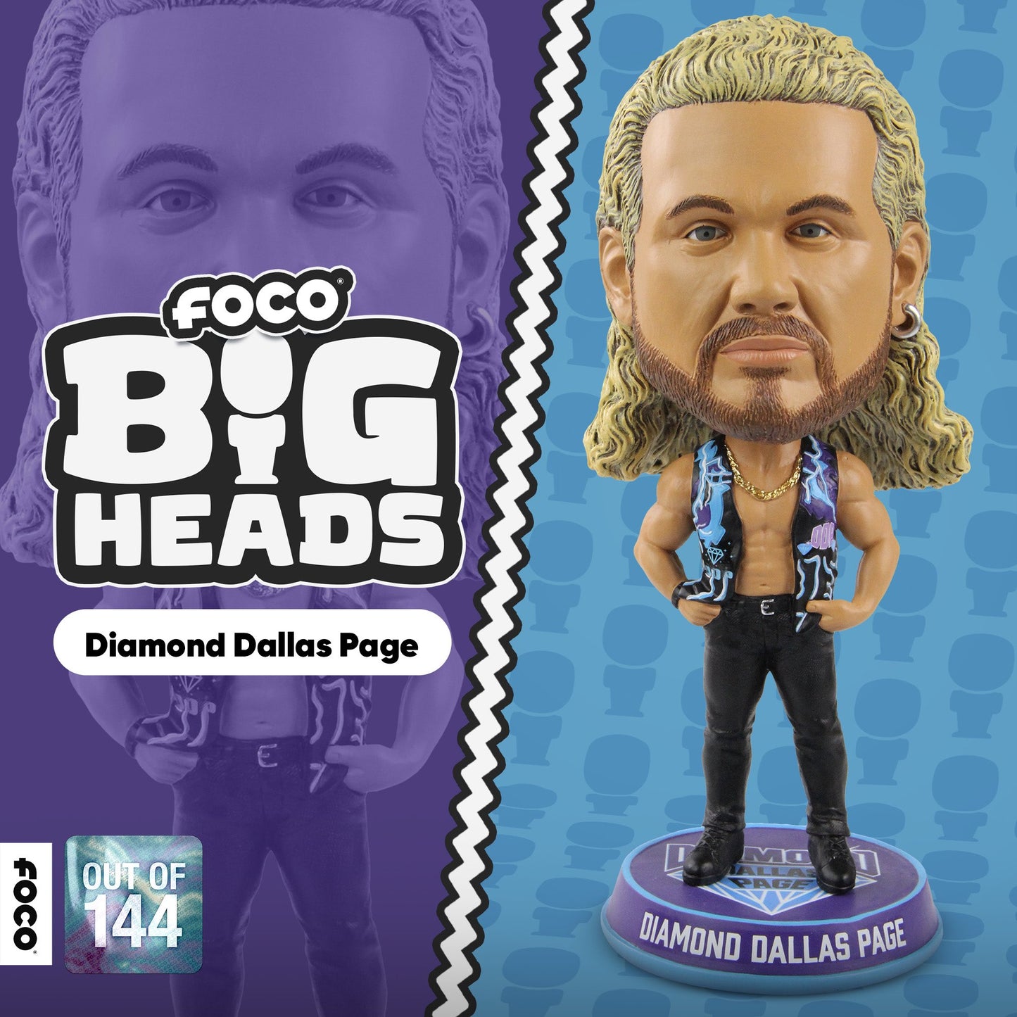 2023 WWE FOCO Bigheads Limited Edition Diamond Dallas Page