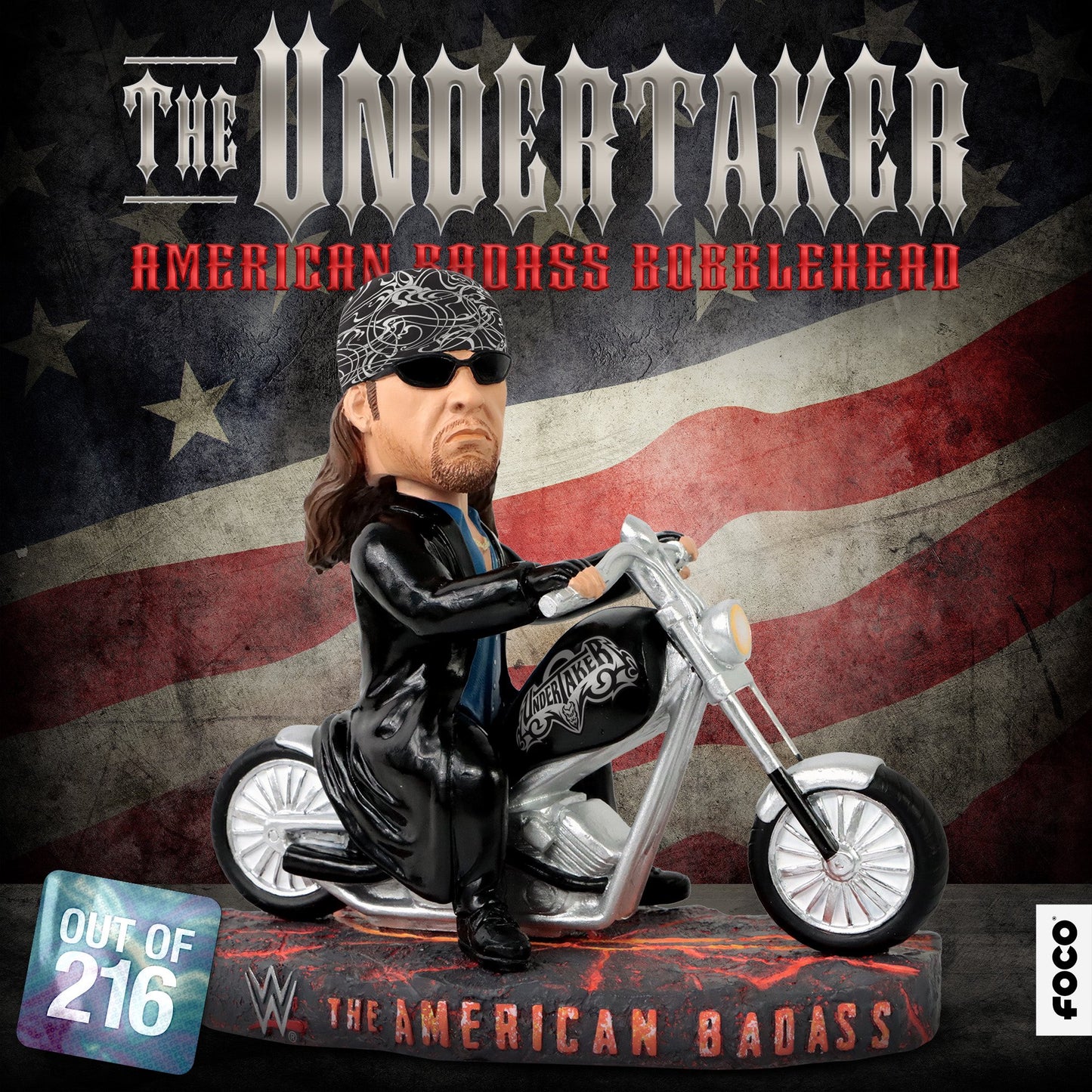 2023 WWE FOCO Bobbleheads Limited Edition American Badass Undertaker
