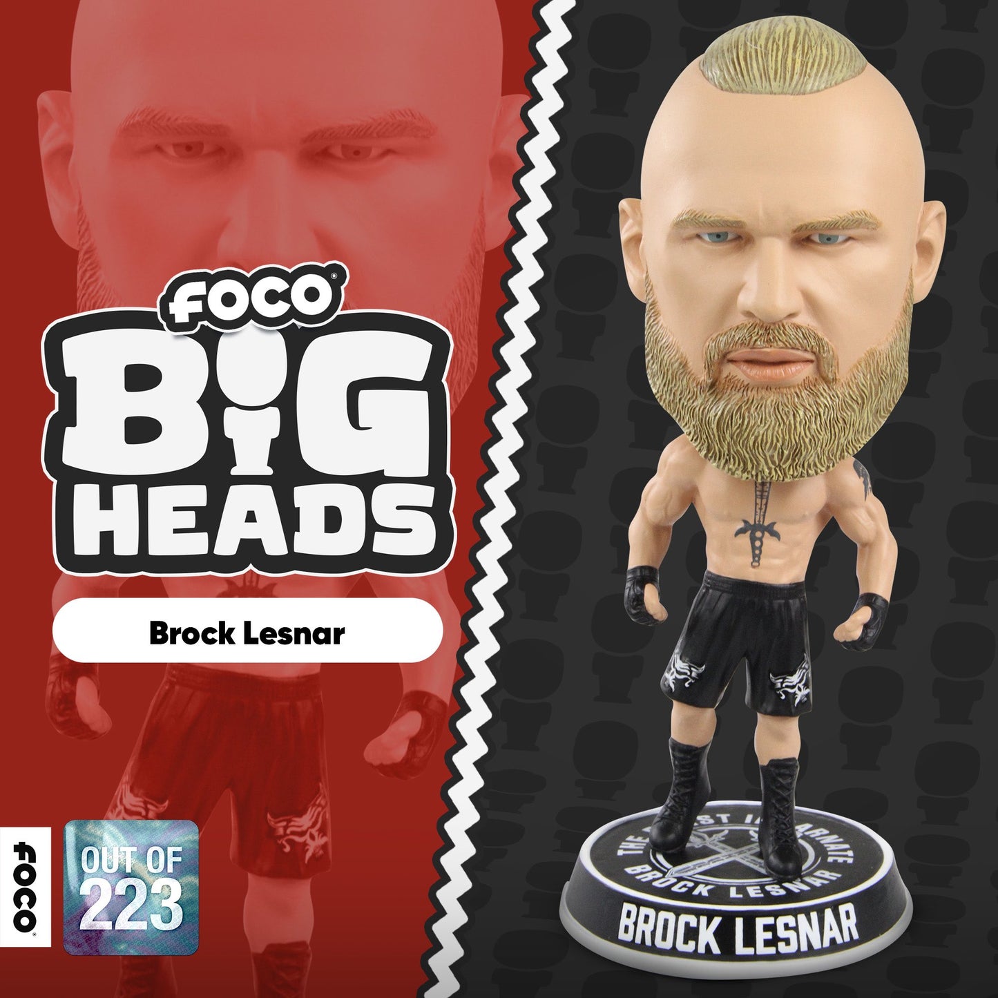 2023 WWE FOCO Bigheads Limited Edition Brock Lesnar