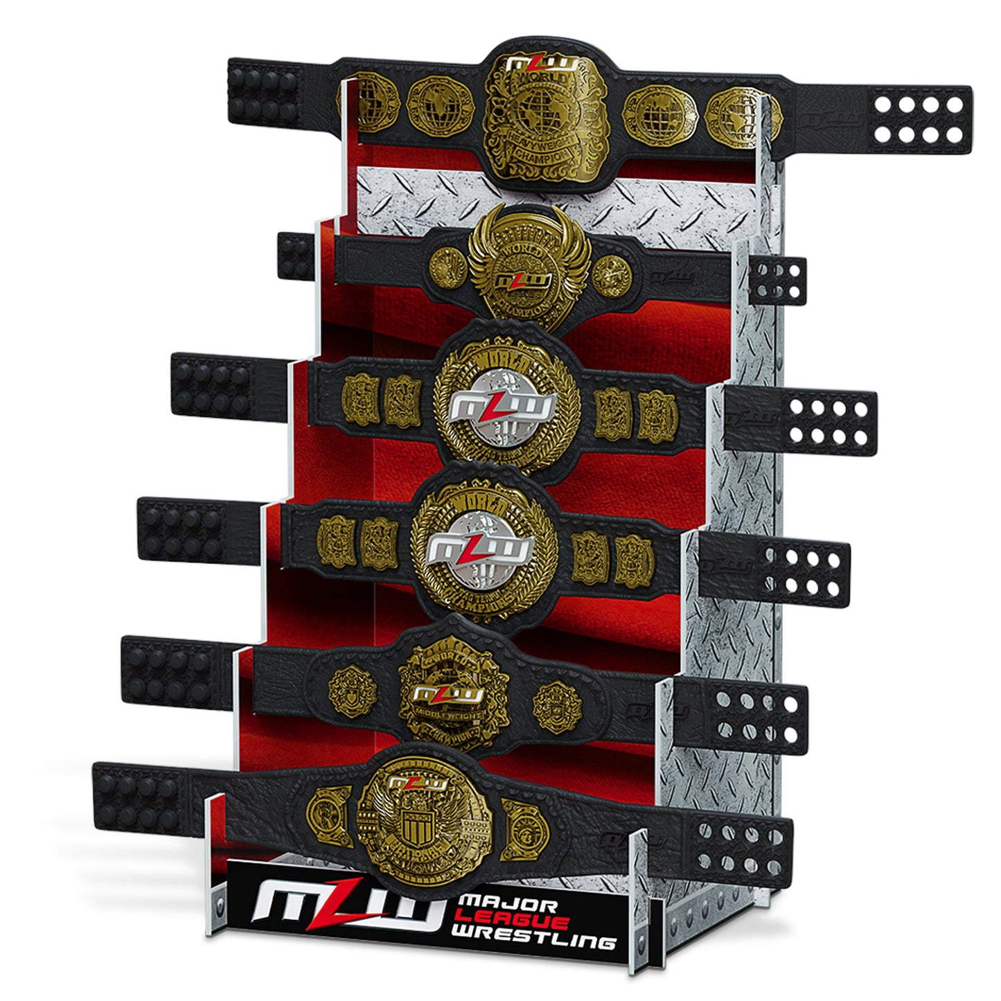 MLW Boss Fight Studio 1:12 Scale Belt Collection Accessory Set