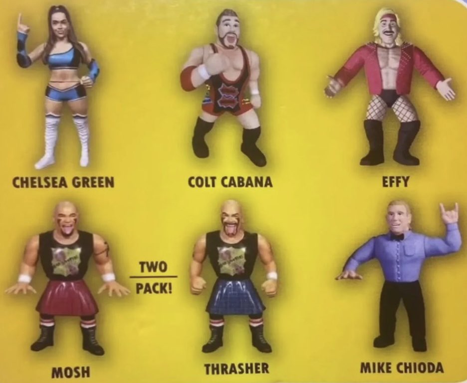 2023 FC Toys Wrestle-Something Wrestlers Series 1 2-Pack: Headbangers Mosh & Thrasher