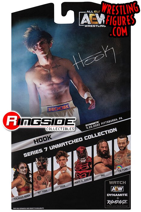 2023 AEW Jazwares Unmatched Collection Series 7 #57 Hook [Chase Editio –  Wrestling Figure Database