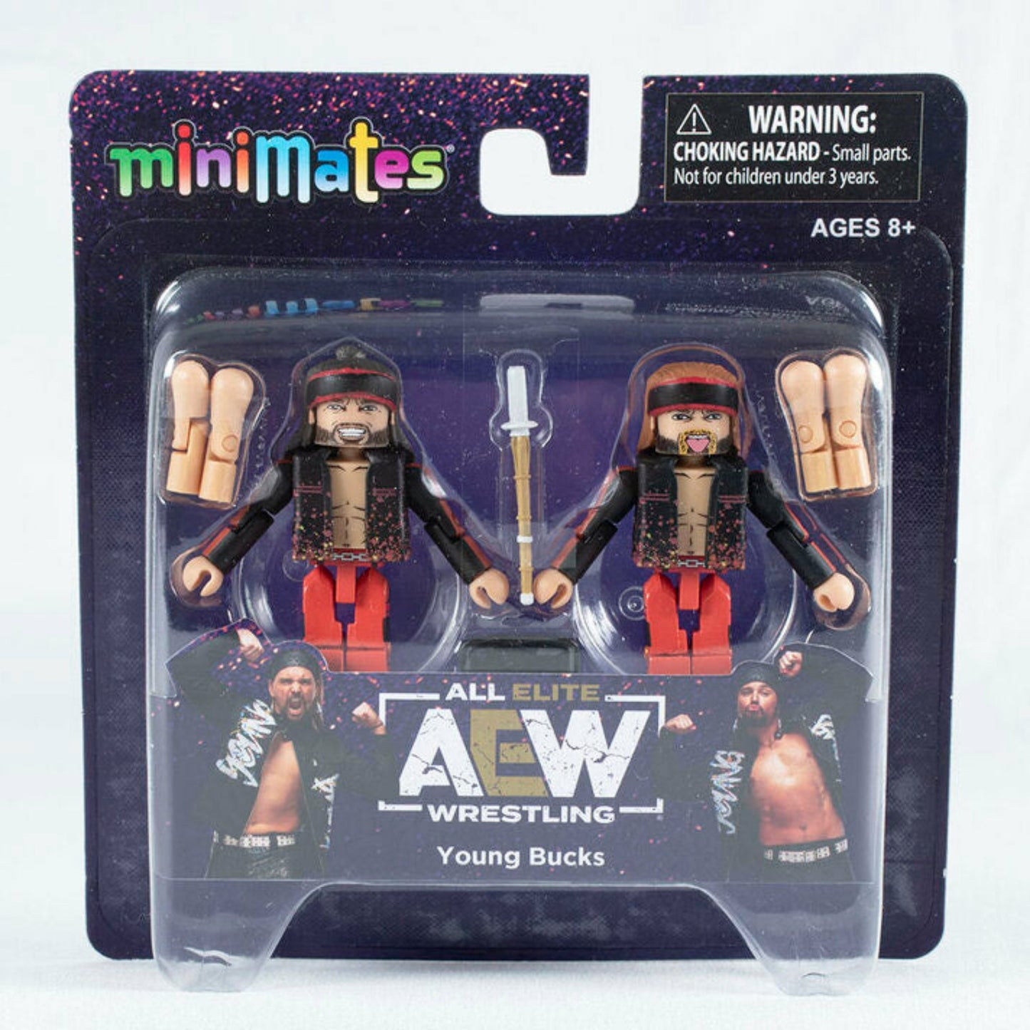 2023 AEW Diamond Select Toys Minimates Young Bucks 2-Pack: Nick Jackson & Matt Jackson