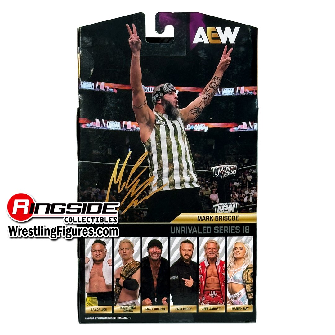 2025 AEW Jazwares Unrivaled Collection Series 18 #194 Mark Briscoe [Rare Edition]