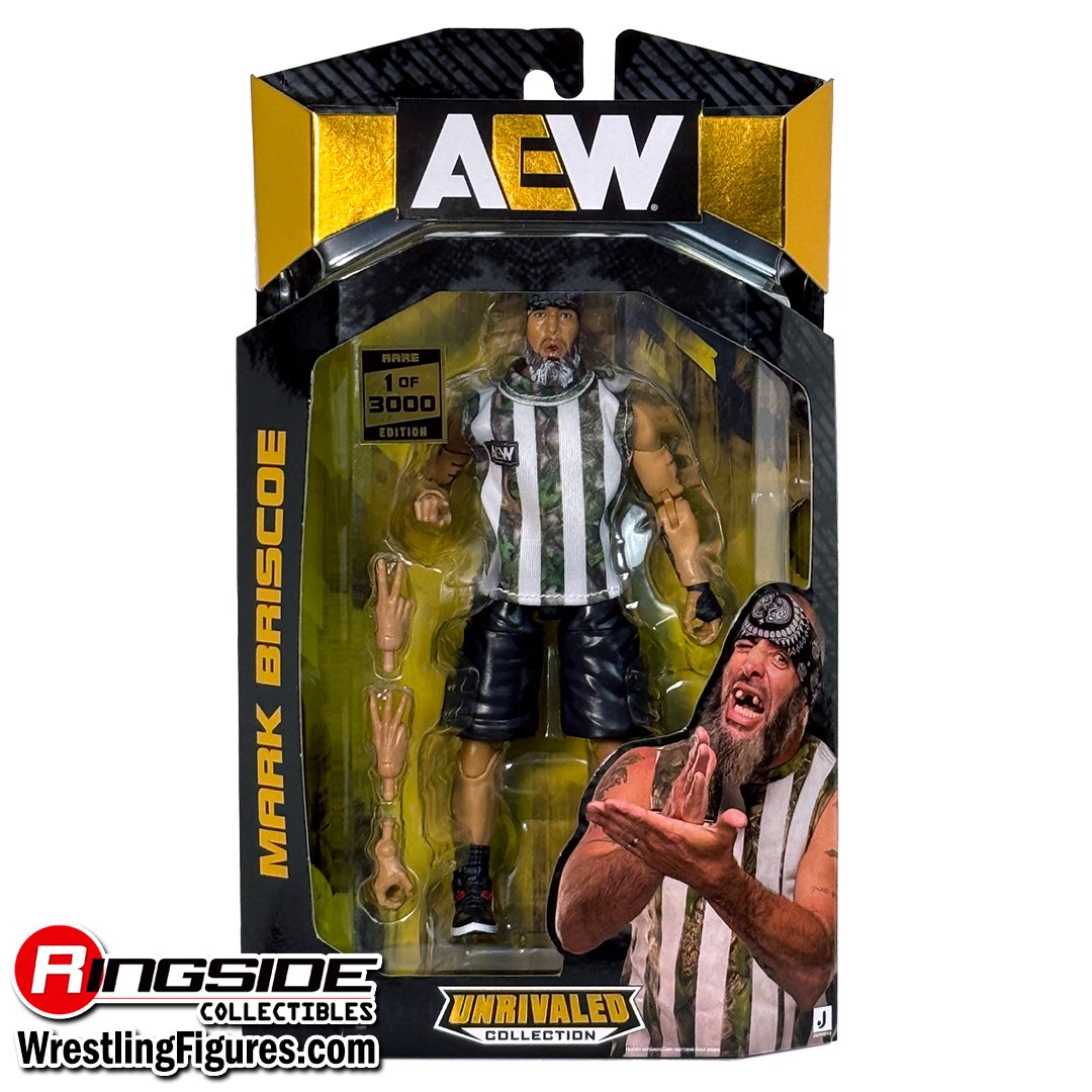 2025 AEW Jazwares Unrivaled Collection Series 18 #194 Mark Briscoe [Rare Edition]