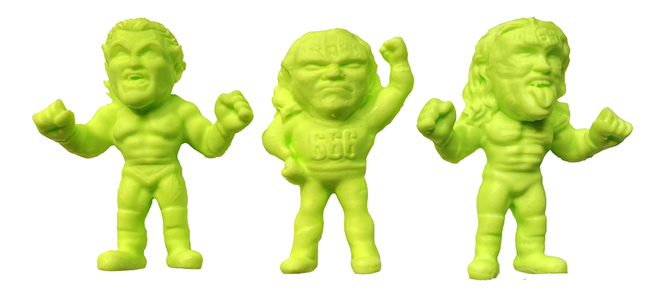 2024 Really Weird Wrestling Grapple Gang Series 1 La Rebelión: Mecha Wolf, Bestia 666 & Damián 666 [Glow In the Dark]