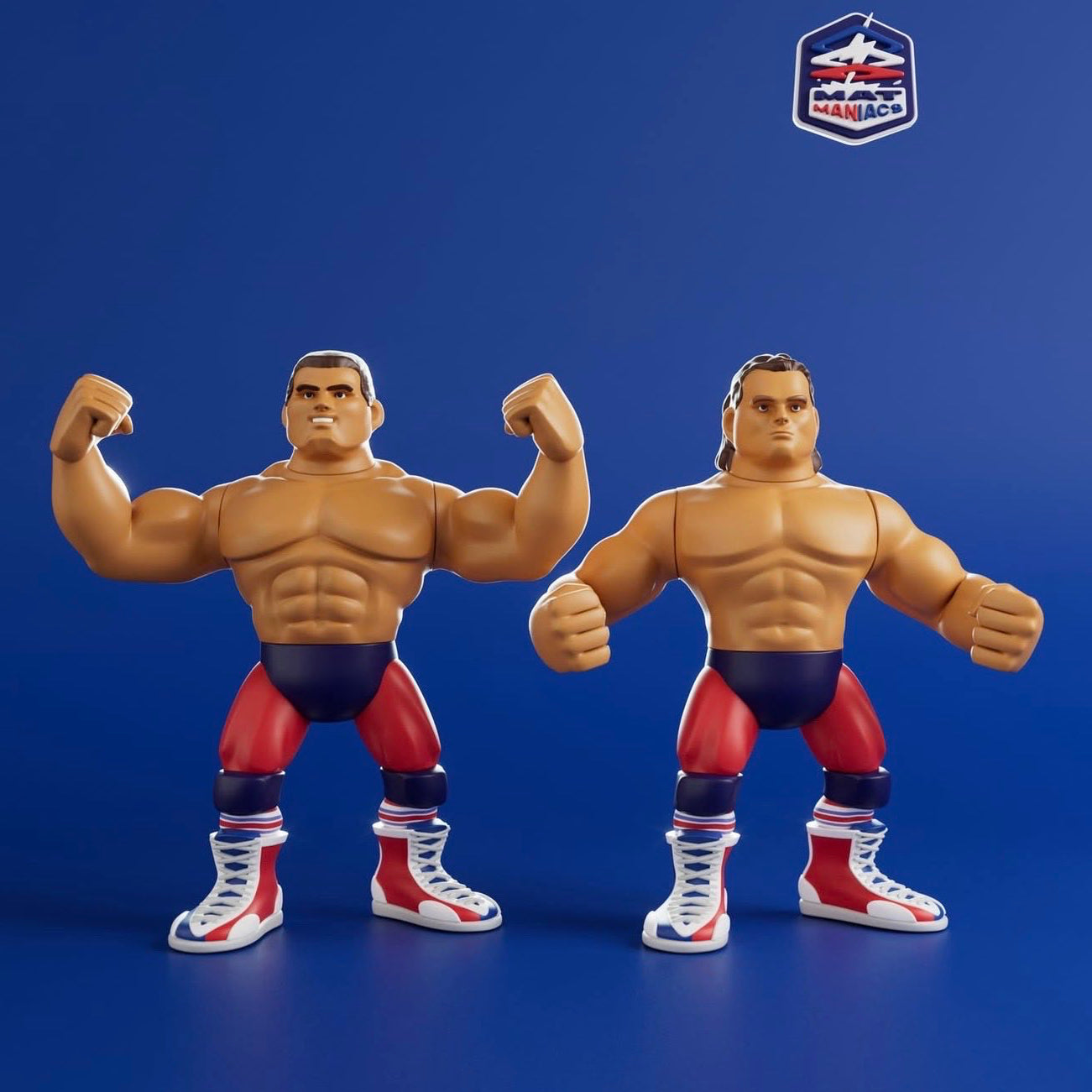 Unreleased Nerd Closet Mat Maniacs British Bulldogs: Davey Boy Smith & Dynamite Kid