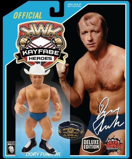 2025 KWK Kayfabe Heroes Deluxe Edition Dory Funk Jr. [With Light Blue Trunks]