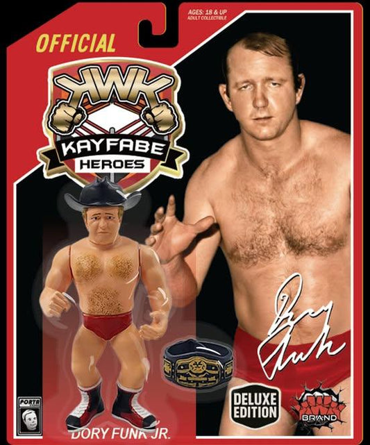 2025 KWK Kayfabe Heroes Deluxe Edition Dory Funk Jr. [With Red Trunks]