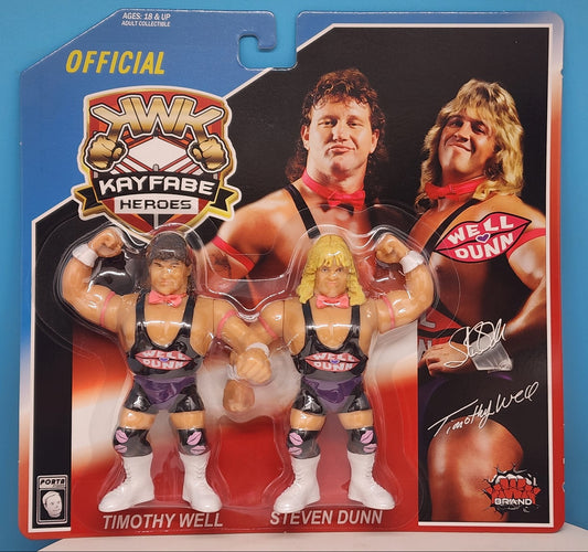 2025 KWK Kayfabe Heroes Well Dunn 2-Pack [Blue Variant]