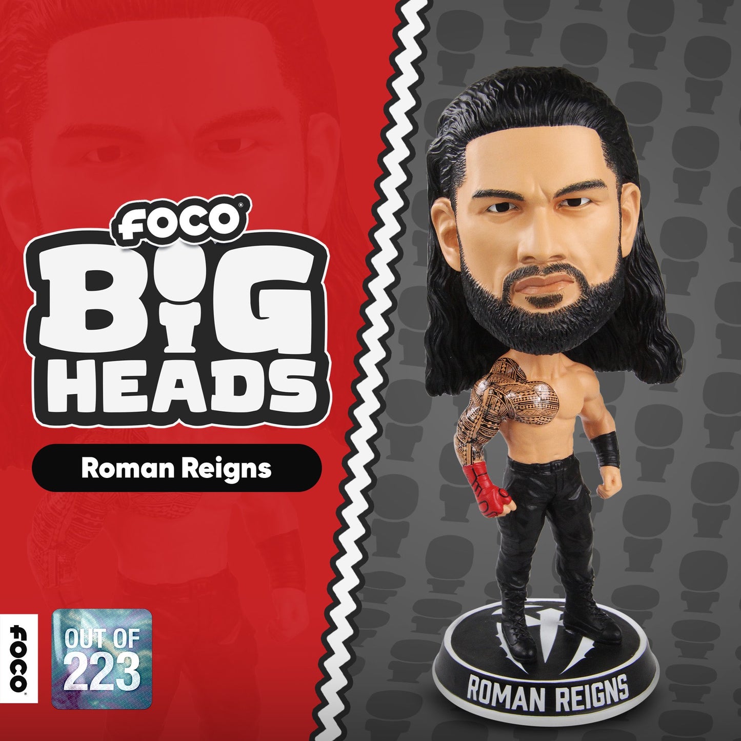 2023 WWE FOCO Bigheads Limited Edition Roman Reigns