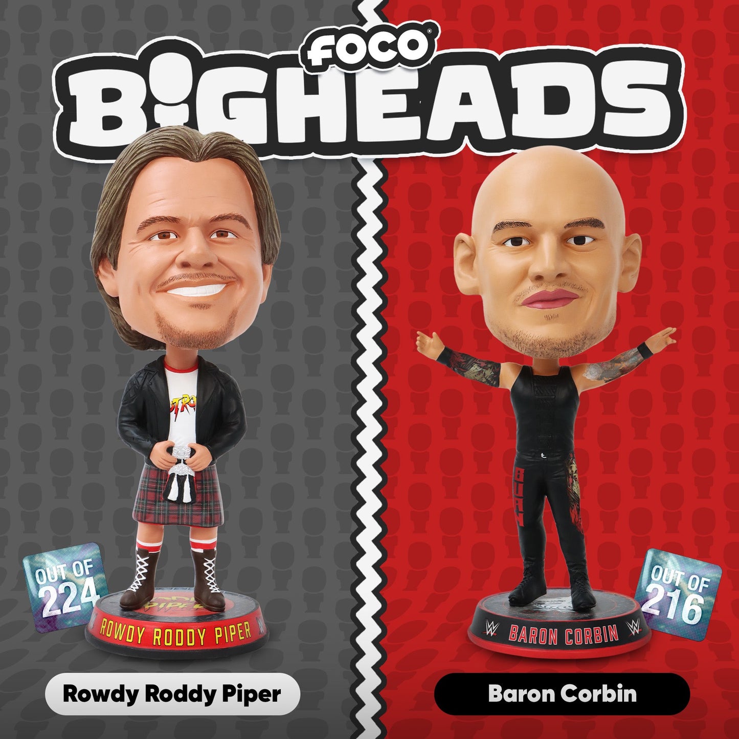 2024 WWE FOCO Bigheads Limited Edition "Rowdy" Roddy Piper
