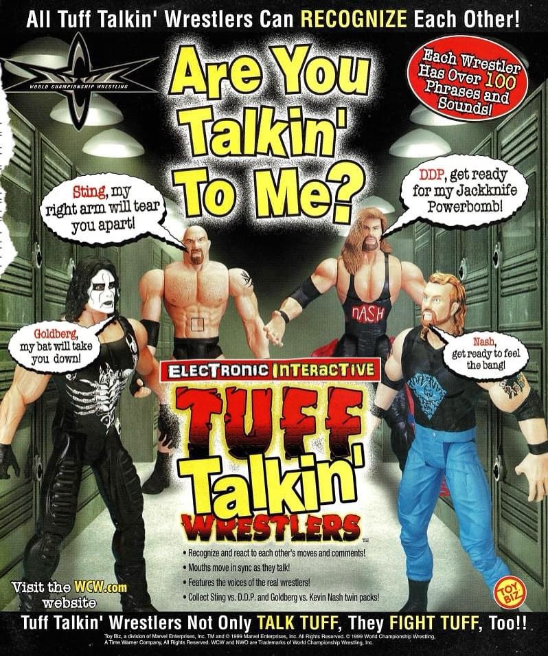 1999 WCW Toy Biz Tuff Talkin' Wrestlers Sting vs. Diamond Dallas Page