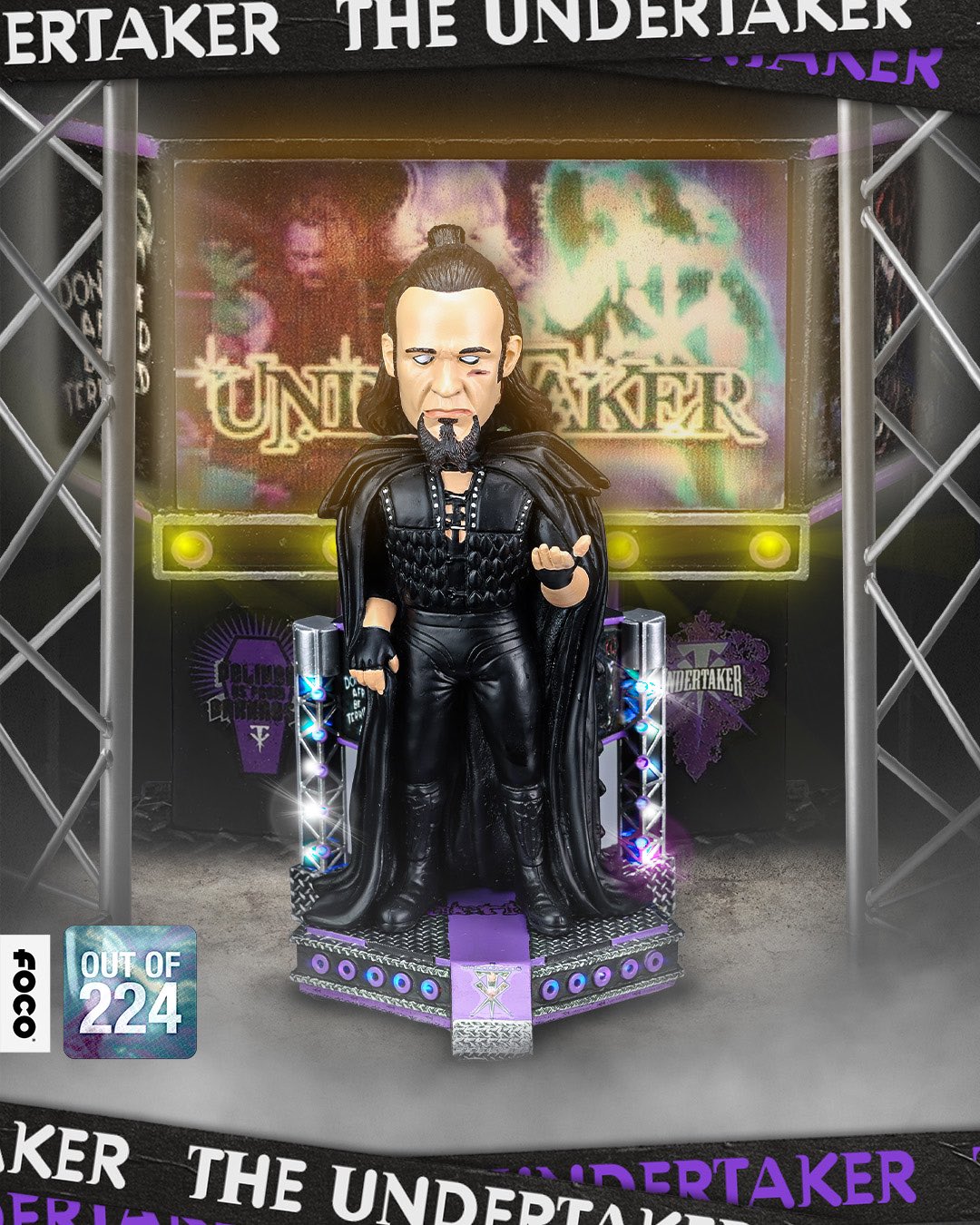 2024 WWE FOCO Bobbleheads Limited Edition Light-Up Stage Undertaker