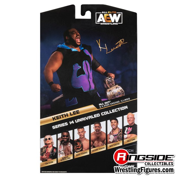 AEW card authentic & figure combo