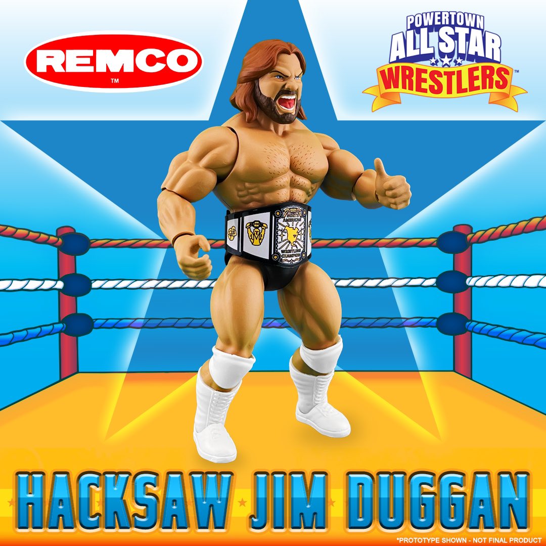 2024 PowerTown Remco All-Star Wrestlers Series 1 Hacksaw Jim Duggan