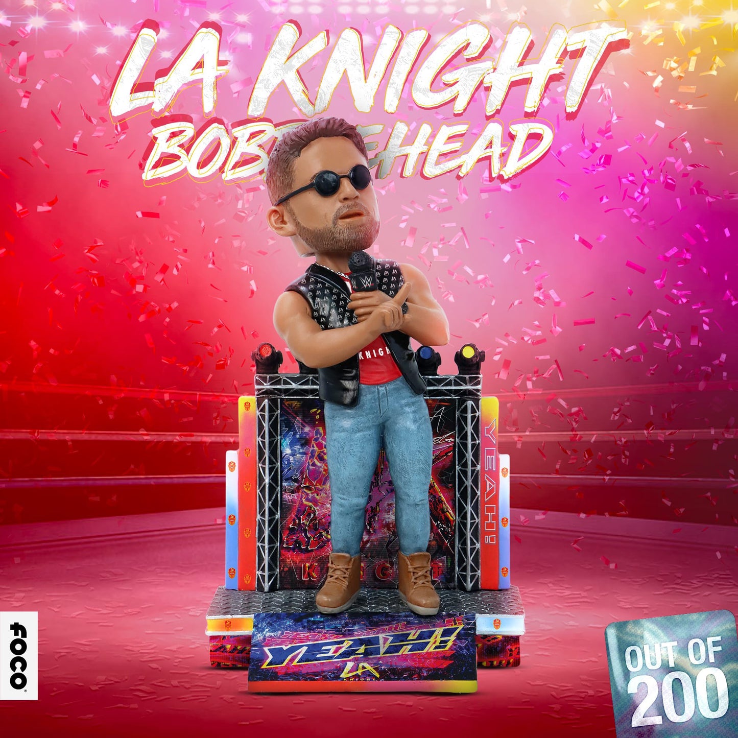 2024 WWE FOCO Bobbleheads Limited Edition LA Knight