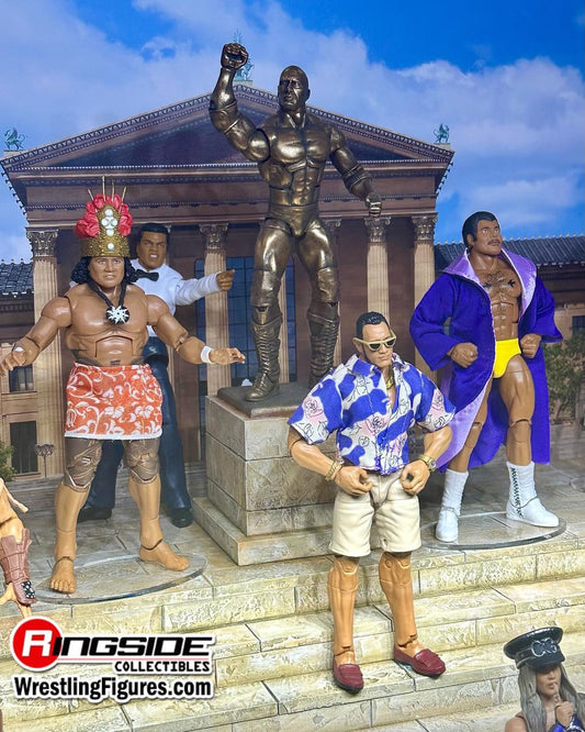 Unreleased WWE Mattel Elite Collection The Rock [Bronze Statue]