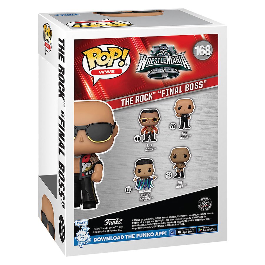 The Boos Rocks Images 2024 WWE Funko POP! Vinyls 168