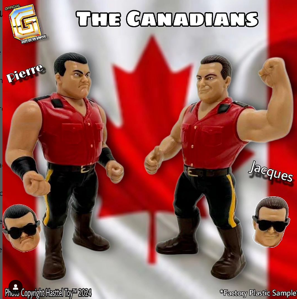 2024 Hasttel Toy Grapplers & Gimmicks The Canadians [The Quebecers]: Pierre Carl Ouellet & Jacques Rougeau