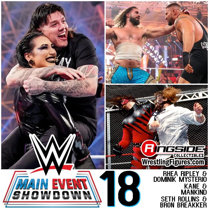 2024 WWE Mattel Main Event Showdown Series 18 Seth Rollins vs. Bron Breakker