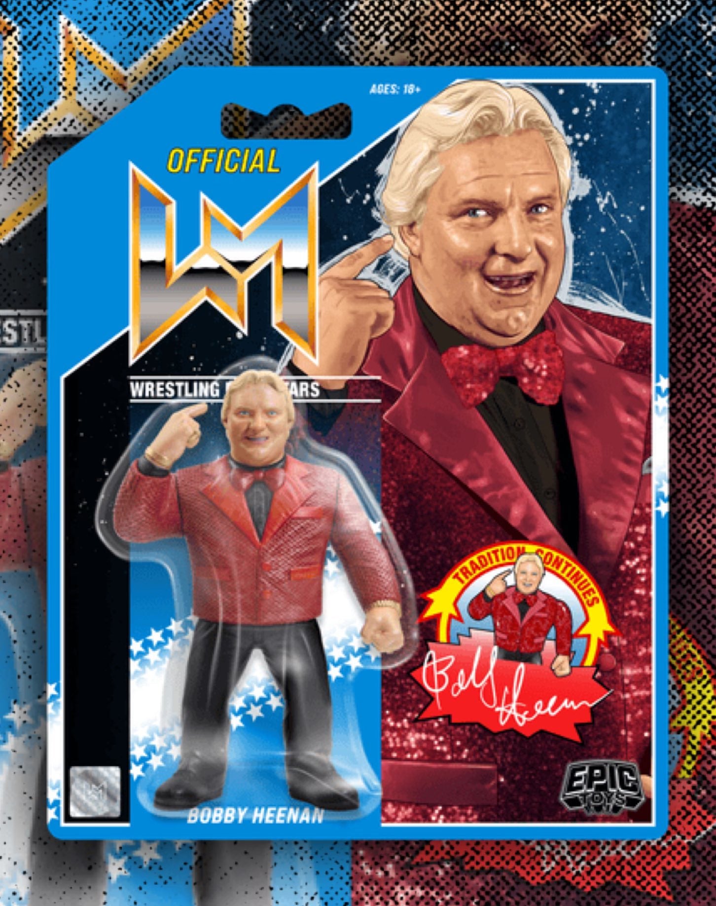 WWE Elite Legends Actionfigur – Bobby „The Brain“ Heenan – 15,2 Cm, 25 Gelenke, Sammlerfigur