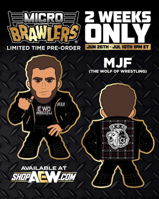 2024 AEW Pro Wrestling Tees Micro Brawlers Limited Edition MJF [The Wolf of Wrestling]