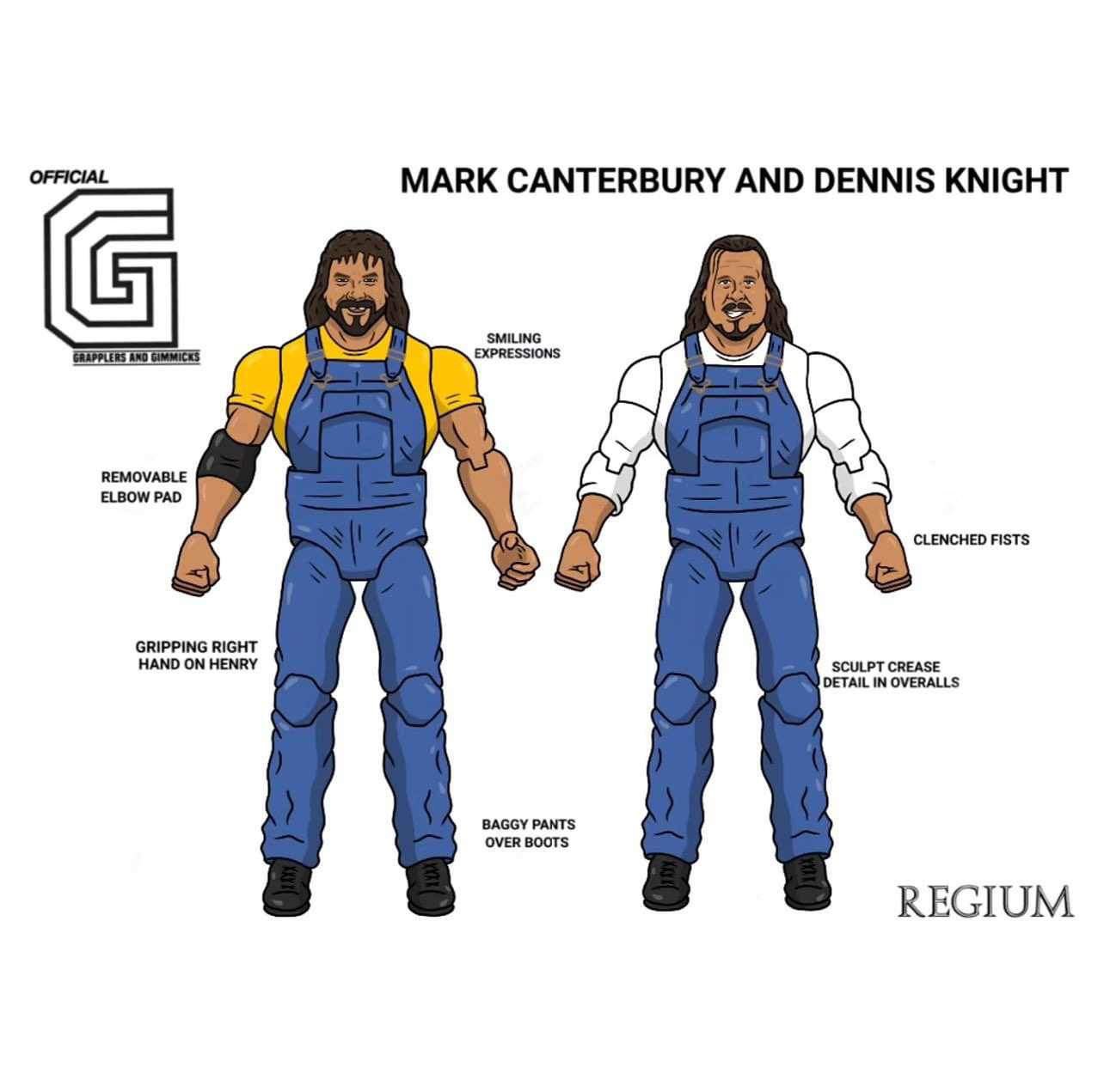 Hasttel Toy Grapplers & Gimmicks Regium Series Dennis Knight [Phineas I. Godwinn]