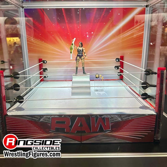 2025 WWE Mattel Creations & Ringside Exclusive Ultimate Edition WWE Monday Night Raw Ring [With Rhea Ripley]