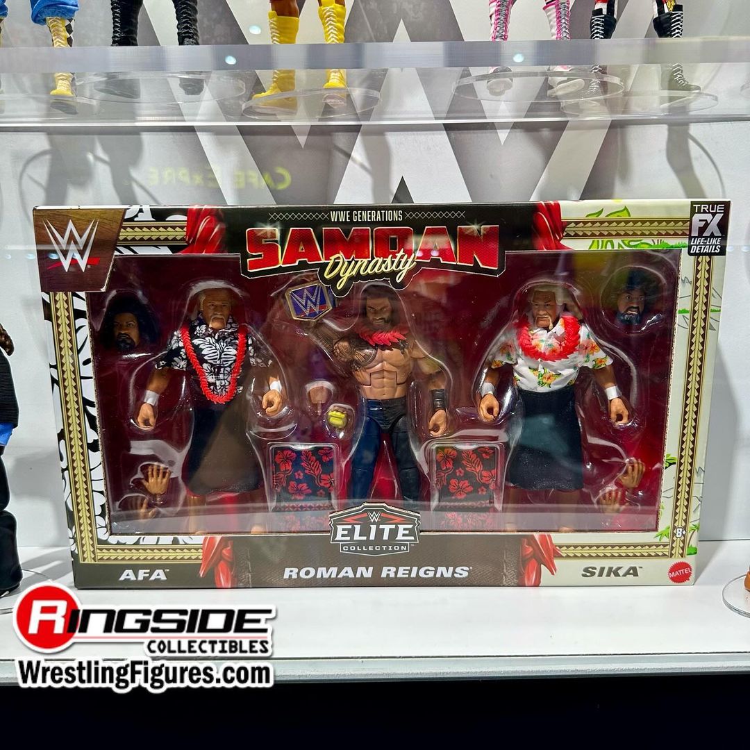 WWE Elite Samoan Dynasty Pack of 3 Action Figures ローマン