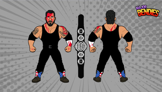 2025 Major Wrestling Figure Podcast Major Bendies Series 8 Mance Warner