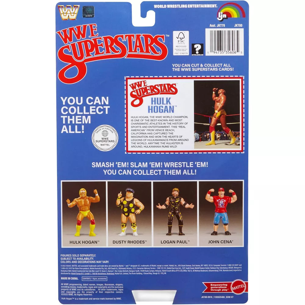 2025 Mattel LJN WWE Superstars Series 1 Hulk Hogan [Exclusive]