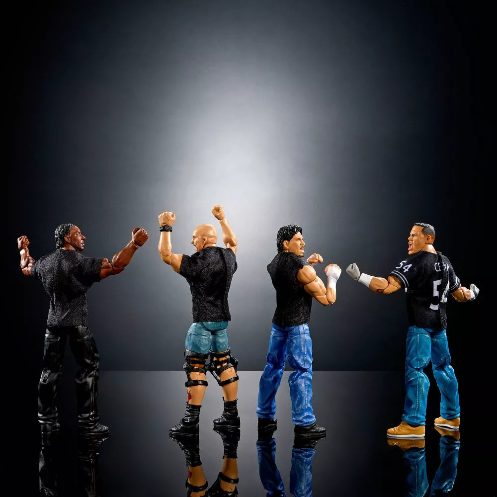2024 WWE Mattel Elite Collection SmackDown 25th Anniversary 4-Pack: Booker T, Stone Cold Steve Austin, John Cena & Eddie Guerrero