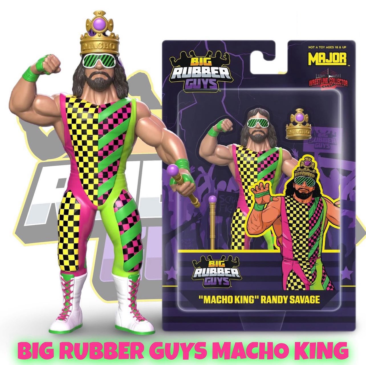 2024 Major Wrestling Figure Podcast Big Rubber Guys "Macho King" Randy Savage