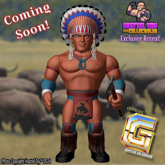 Hasttel Toy Grapplers & Gimmicks Tatanka [With Blue Trunks]