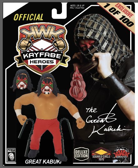 2026 KWK Kayfabe Heroes Deluxe Edition Great Kabuki [With Red Pants]
