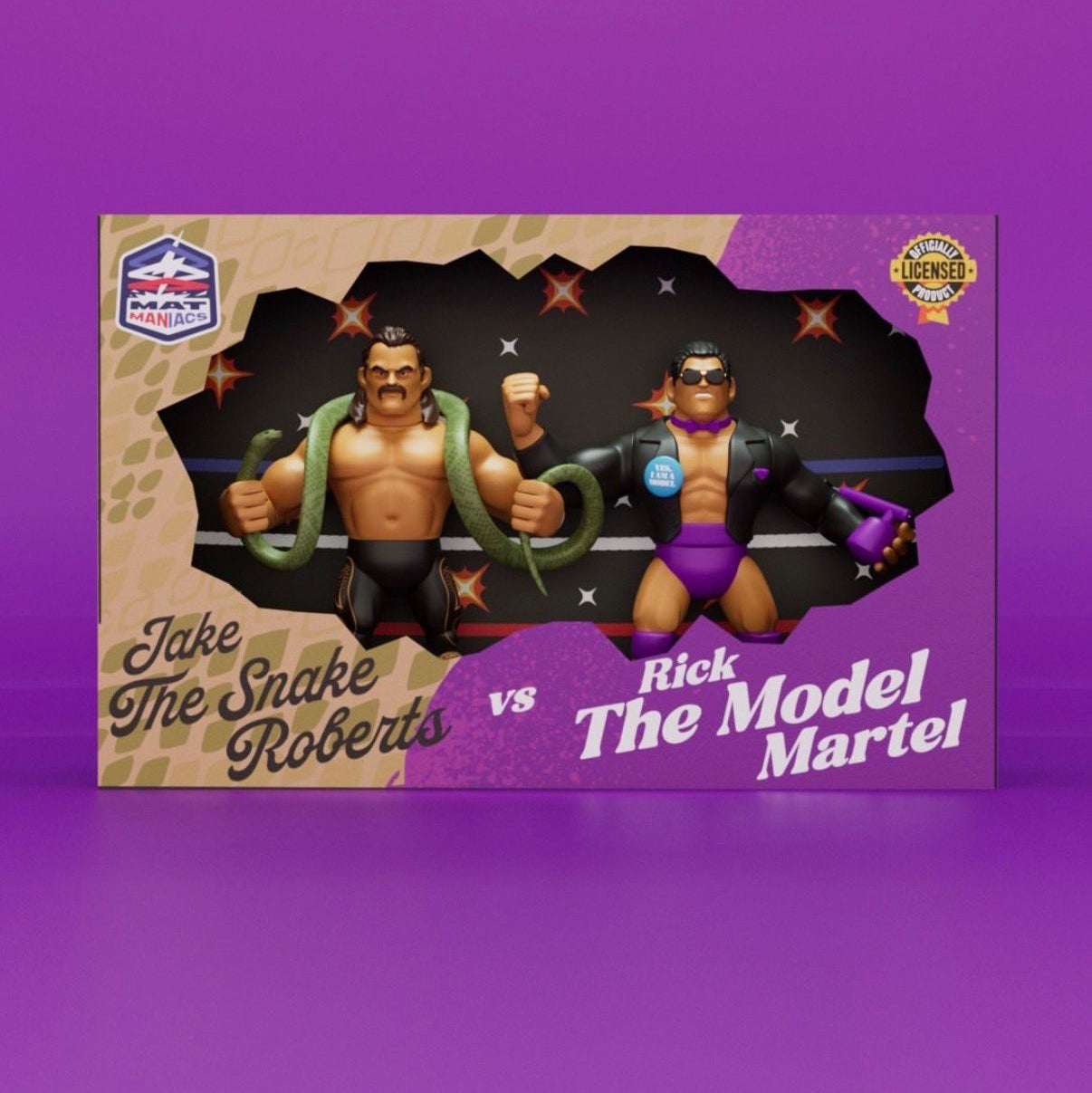 Nerd Closet Mat Maniacs 2-Pack: Rick "The Model" Martel & Jake "The Snake" Roberts