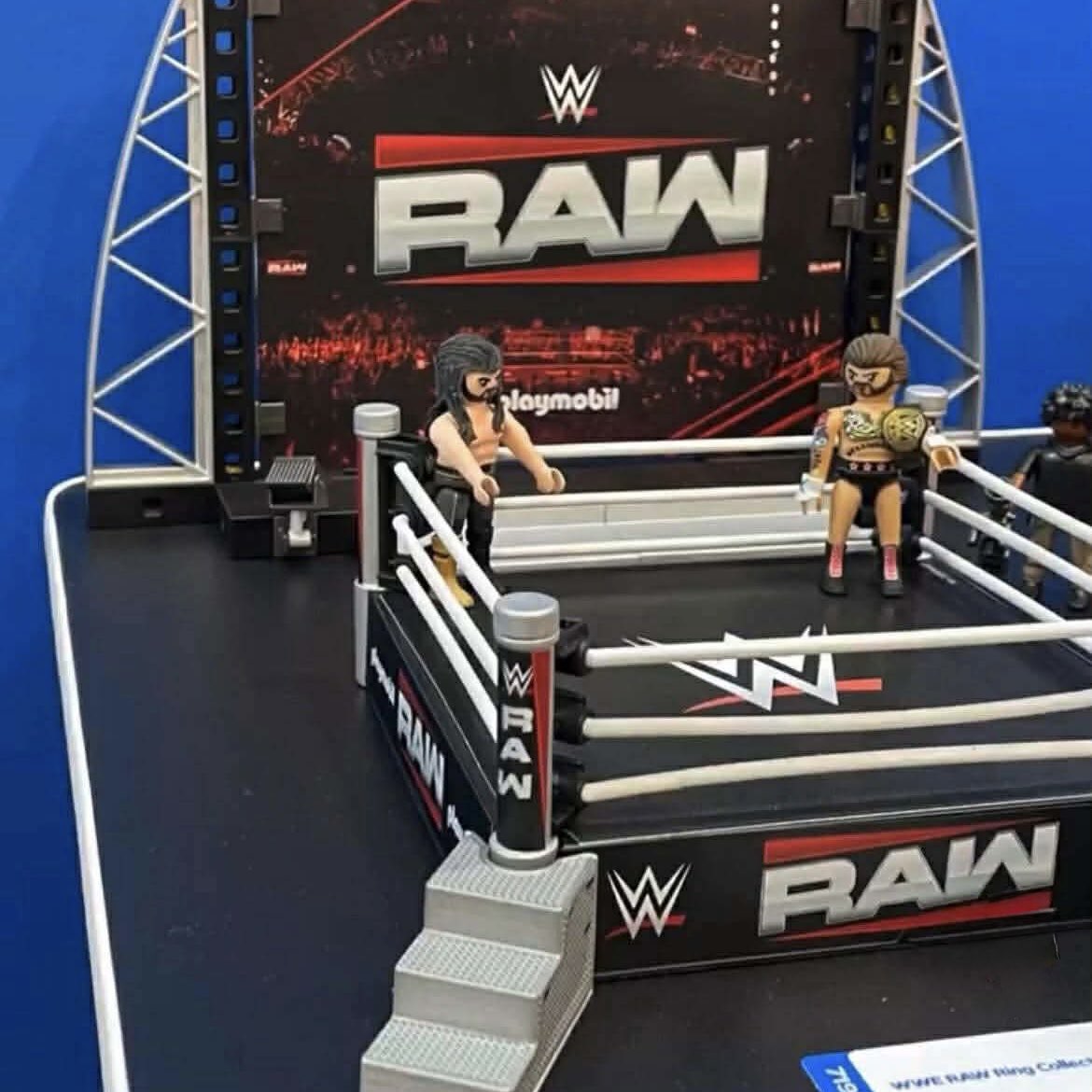 WWE Playmobil Raw Ring Collection [With Seth Rollins & CM Punk]