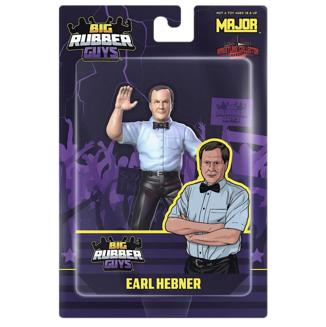 2025 MAJOR Big Rubber Guys Earl Hebner [Exclusive] – Wrestling