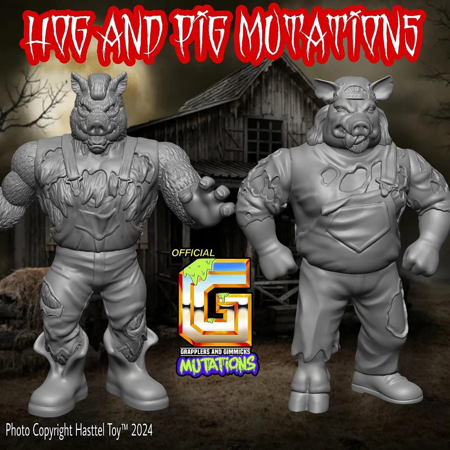 Hasttel Toy Grapplers & Gimmicks Mutations Series Mark Canterbury [Henry O. Godwinn]