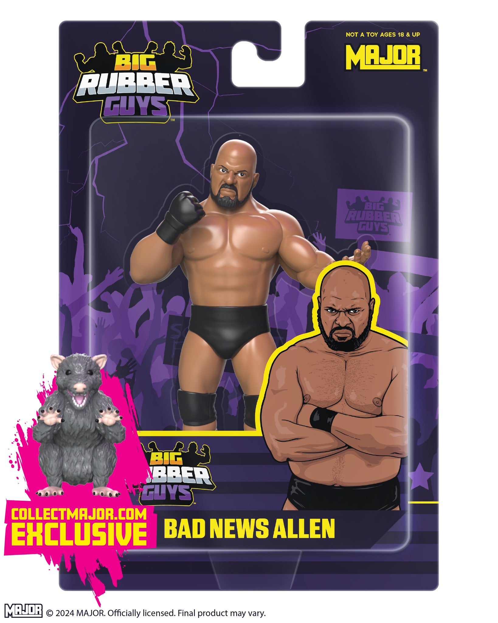2025 MAJOR Big Rubber Guys Series 10 Bad News Allen – Wrestling