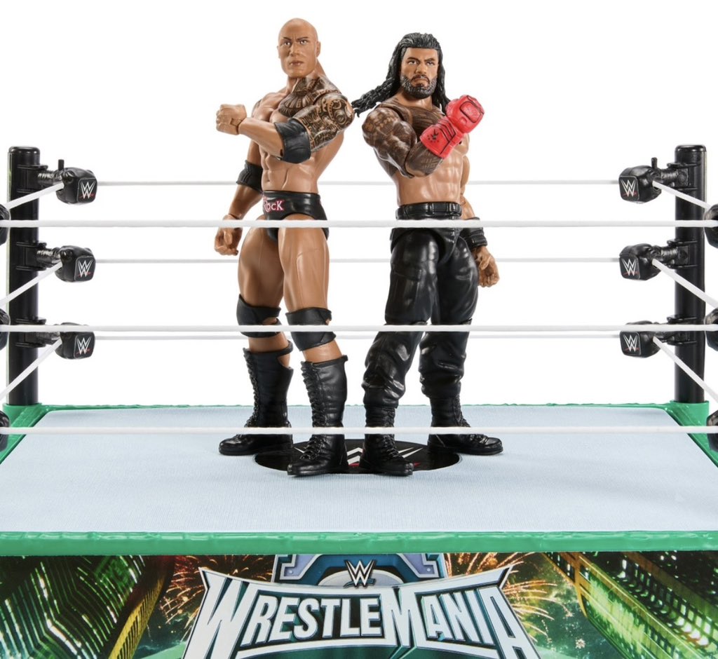 2025 WWE Mattel Main Event Bloodline Rules Playset [With The Rock
