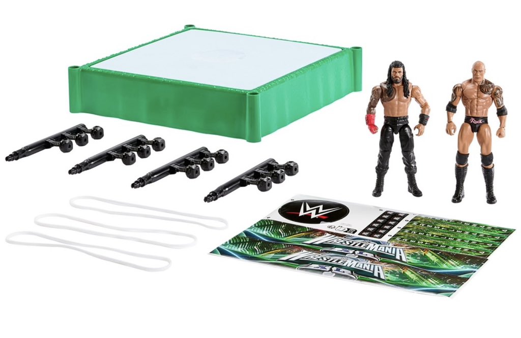 2025 WWE Mattel Main Event Bloodline Rules Playset [With The Rock