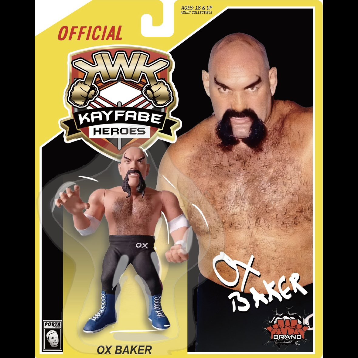 2025 KWK Kayfabe Heroes Series 3 Ox Baker [With Black Tights]