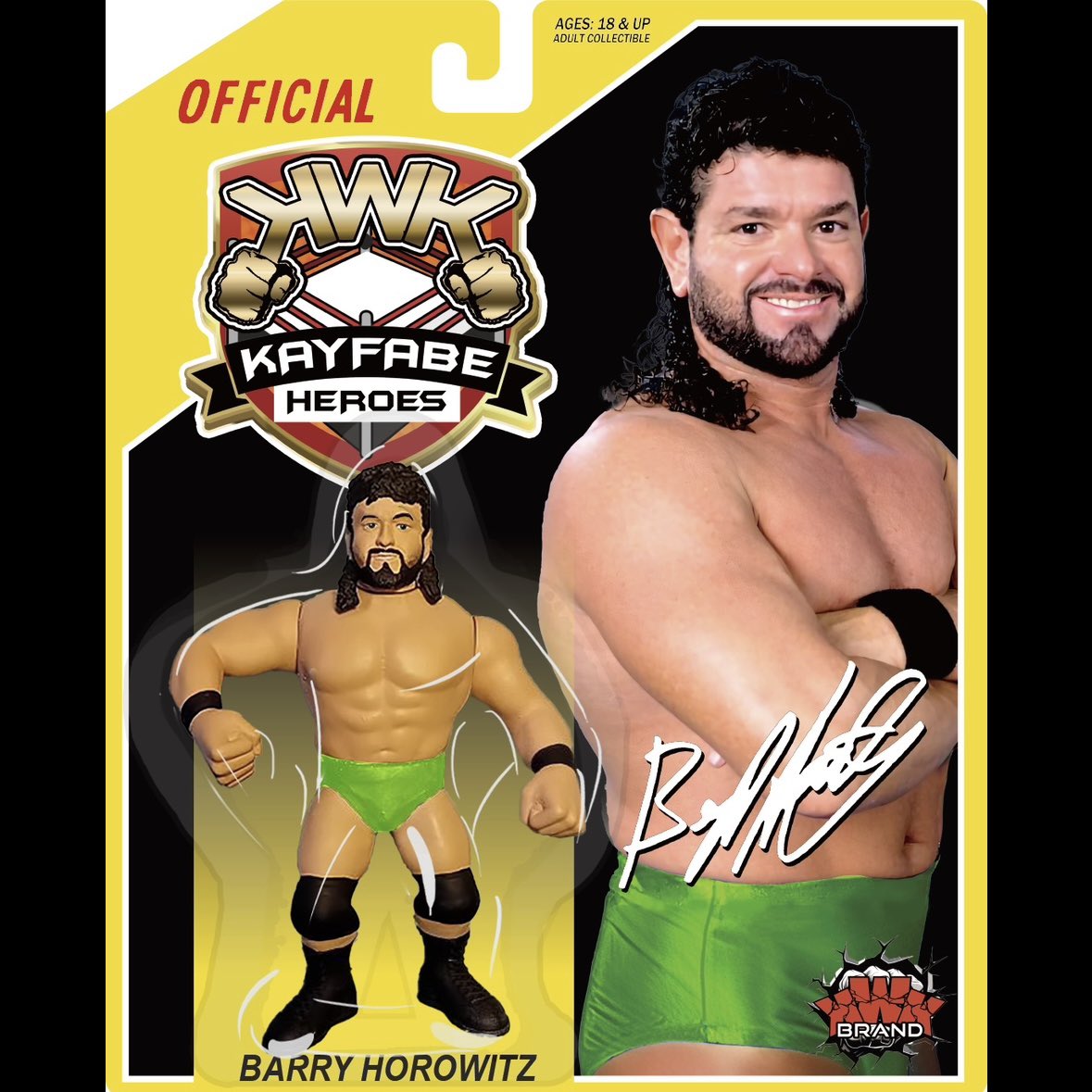 2025 KWK Kayfabe Heroes Barry Horowitz [With Green Trunks