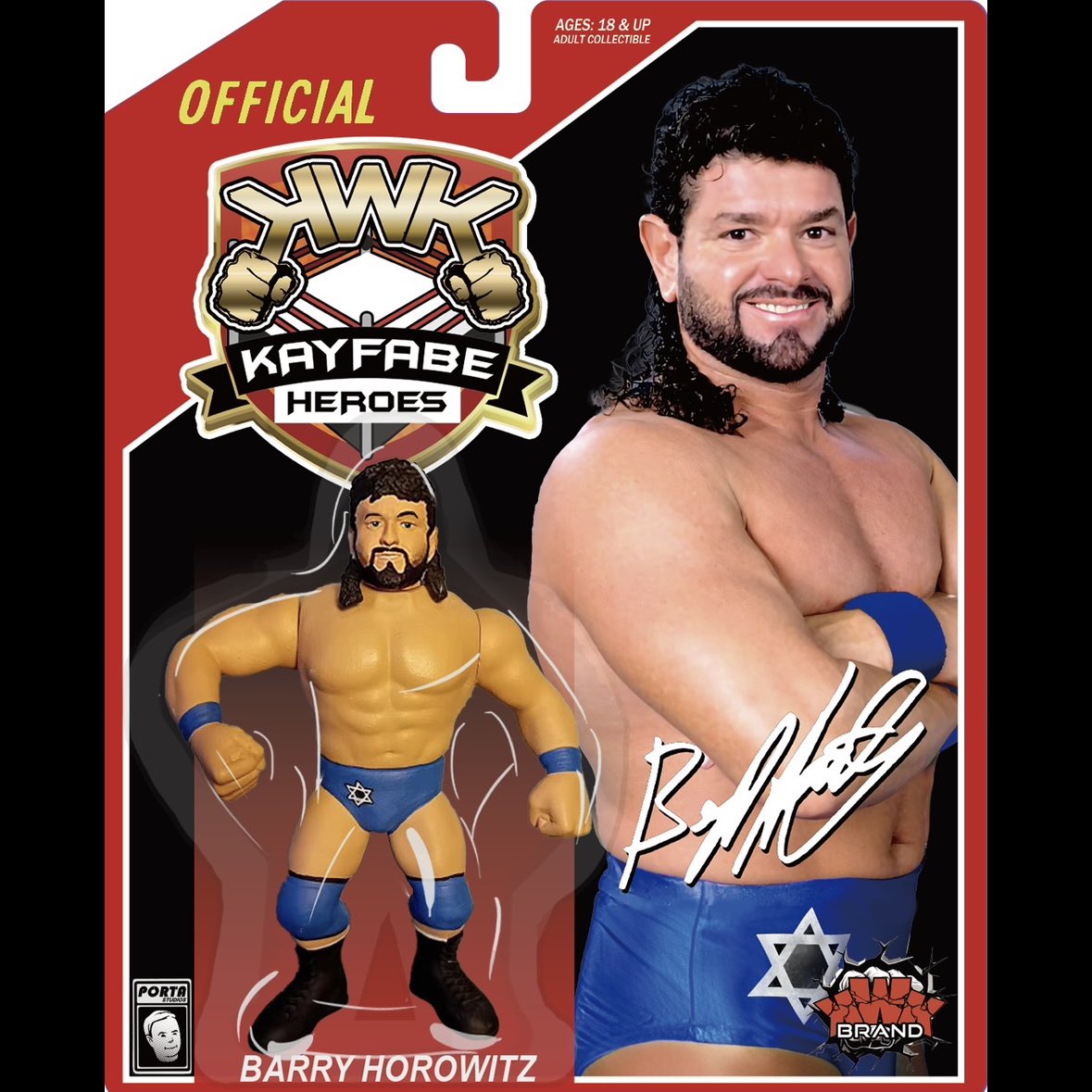 2025 KWK Kayfabe Heroes Barry Horowitz [With Blue Trunks