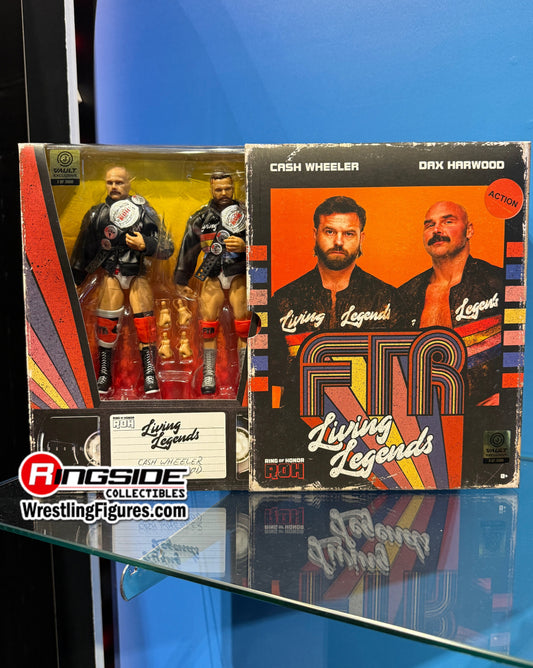 2025 ROH Jazwares Ring of Honor Vault Exclusive FTR "Living Legends" 2-Pack: Cash Wheeler & Dax Hardwood