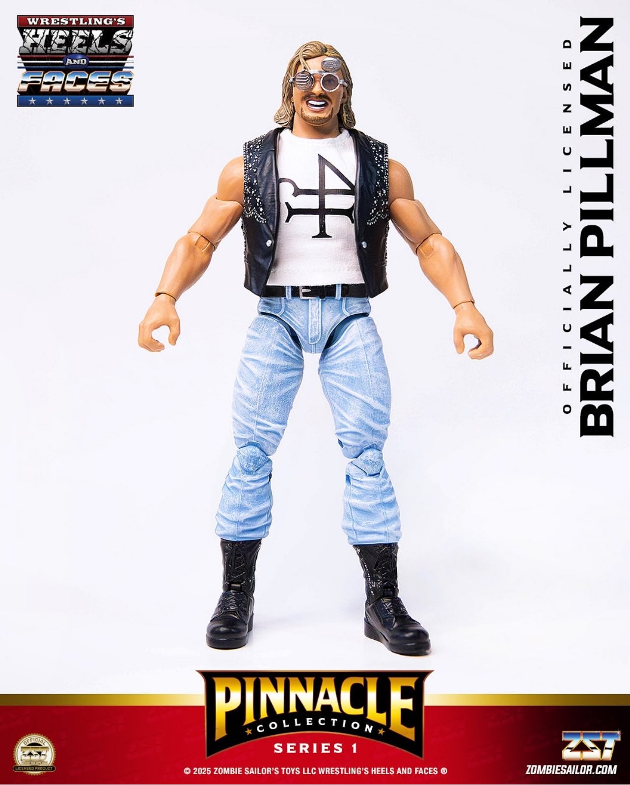 2025 Zombie Sailor's Toys Wrestling's Heels & Faces Pinnacle Collection Series 1 #04 Brian Pillman