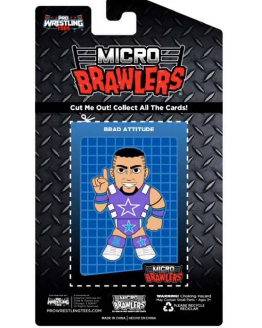 2025 Pro Wrestling Tees Micro Brawlers Limited Edition Brad Attitude