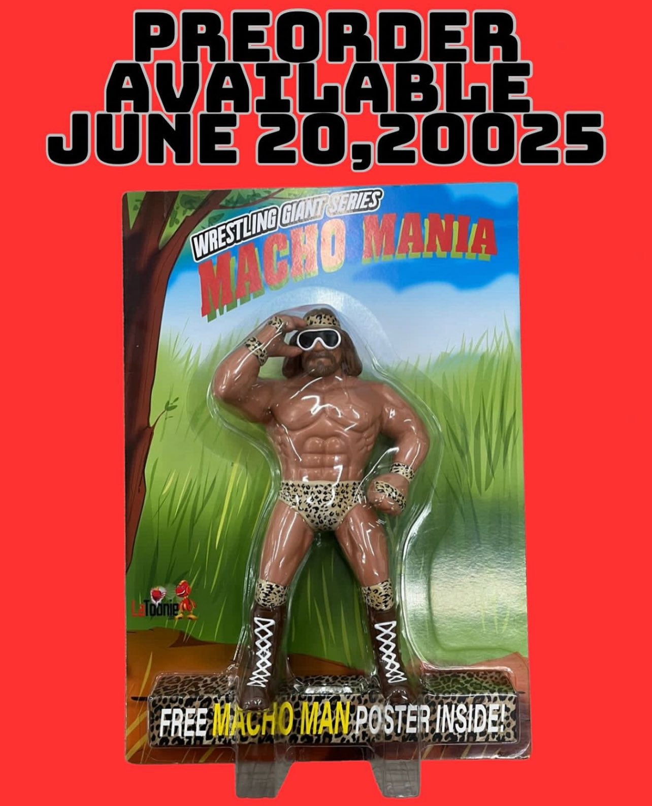 2025 LaToonie Wrestling Giant Series 8" Scale Macho Man Randy Savage [Macho Mania]